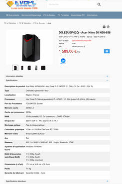 Gaming PC mit GeForce RTX 5060  Acer Nitro N50 System