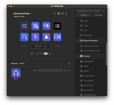 Stream Deck NEO Discord