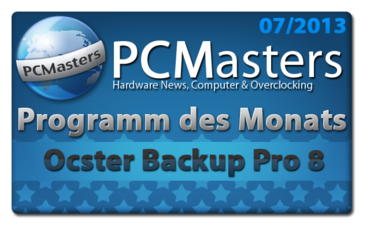 Programm des Monats Juli 2013 - Ocster Backup Pro 8