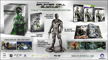 Splinter Cell Blacklist Lieferumfang The 5th Freedom Silver Edition