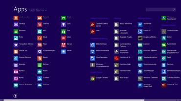 Windows 8.1: In-App-Suche möglich, aber schwerer zu finden