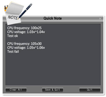 UEFI Funktionen Quick Note