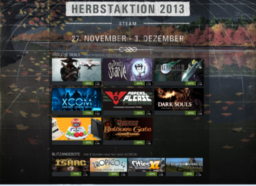 Steam Herbstaktion 2013: Heute unter anderem mit XCOM, Dark Souls und Final Fantasy