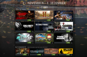 Steam Herbstaktion 2013: Heute mit CoD: Black Ops II, Scribblenauts Unlimited und Tomb Raider