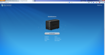 Erster Zugriff auf die Synology DiskStation DS214+