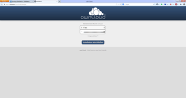 ownCloud-Anmeldung