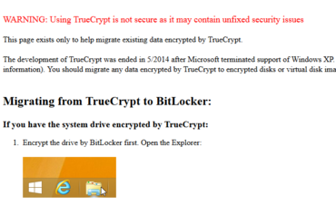 TrueCrypt-Projekt aus Sicherheitsgründen eingestellt