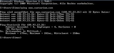 Ping zu Survarium (CMD)